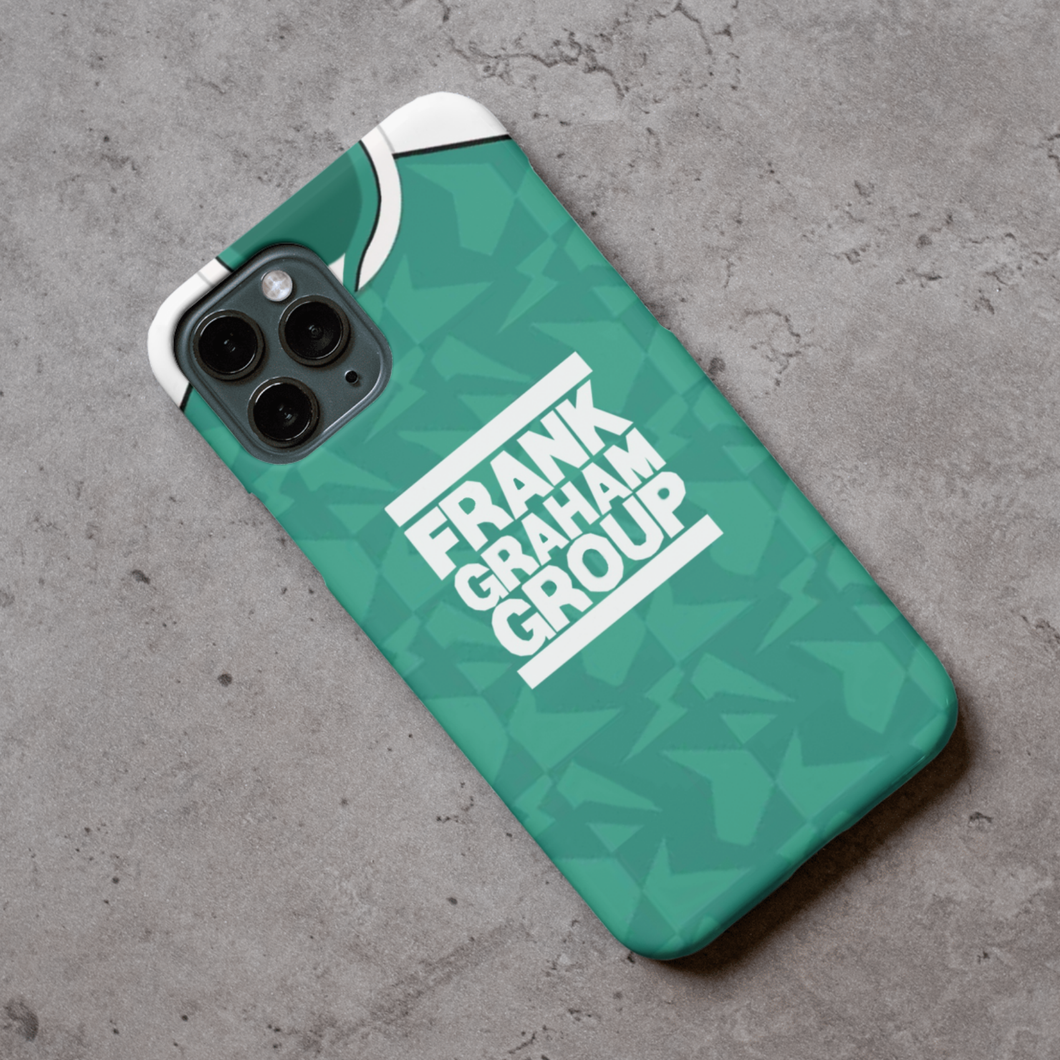 Hibs 1989 Home Retro Shirt Protective Premium Hard Rubber Silicone Phone Case Cover