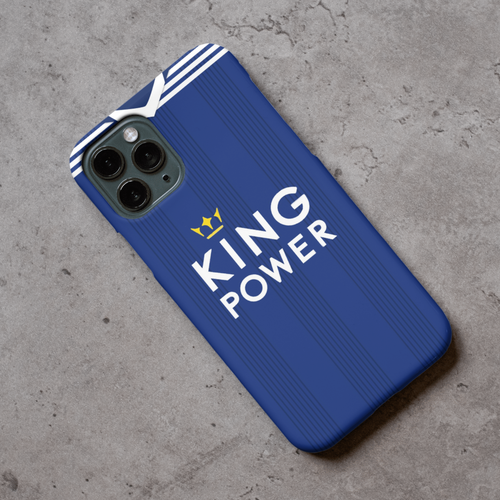 Leicester City Home Retro Football Shirt Protective Premium Rubber Silicone Phone Case Cover