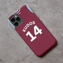 Load image into Gallery viewer, WH London Claret &amp; Blue 2024-2025 Home Football Shirt (choose any Name and Number) Protective Premium Rubber Silicone Phone Case