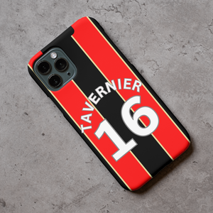 Bournemouth 2024-2025 Home Football Shirt (choose any Name and Number) Protective Premium Rubber Silicone Phone Case