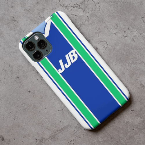 Wigan Home Retro Shirt Protective Premium Hard Rubber Silicone Phone Case Cover