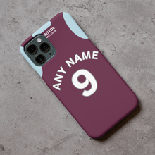 Load image into Gallery viewer, Burnley 2024-2025 Home Football Shirt (choose any Name and Number) Protective Premium Rubber Silicone Phone Case