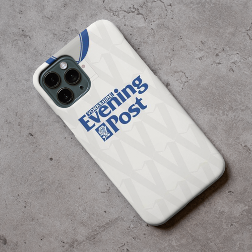 Leeds United Home Retro Football Shirt Protective Premium Hard Rubber Silicone Phone Case Cover