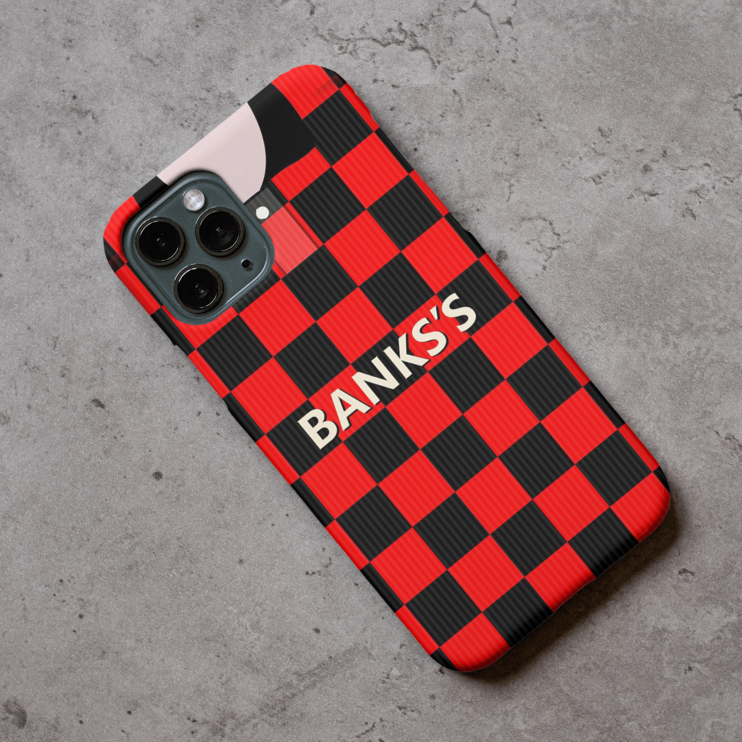Walsall Retro Football Shirt Protective Premium Hard Rubber Silicone Phone Case Cover