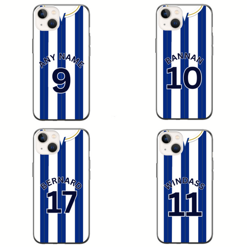 Sheffield W 2023-2024 Home Football Shirt (choose any Name and Number) Protective Premium Rubber Silicone Phone Case