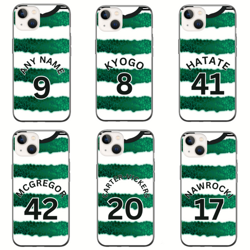 Glasgow Cel 2023-2024 Home Football Shirt (choose any Name and Number) Protective Premium Rubber Silicone Phone Case