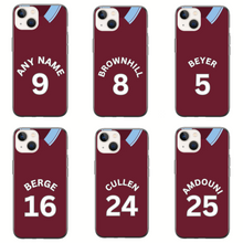 Load image into Gallery viewer, Burnley 2023-2024 Home Football Shirt (choose any Name and Number) Protective Premium Rubber Silicone Phone Case