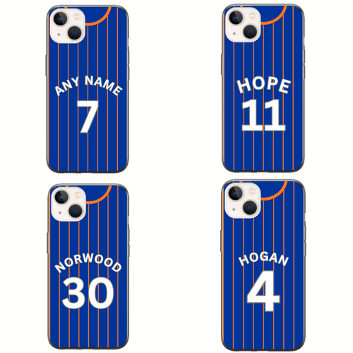 Oldham 2023-2024 Home Football Shirt (choose any Name and Number) Protective Premium Rubber Silicone Phone Case