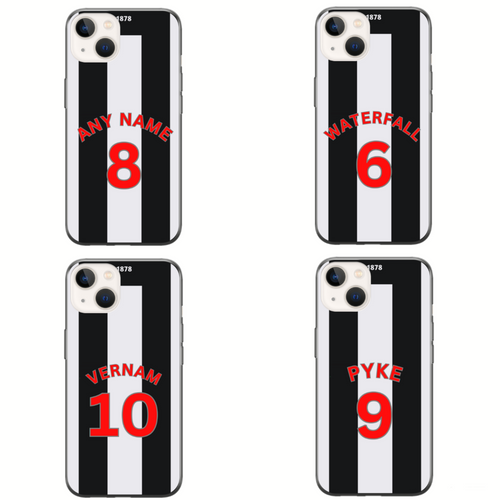 Grimsby 2023-2024 Home Football Shirt (choose any Name and Number) Protective Premium Rubber Silicone Phone Case