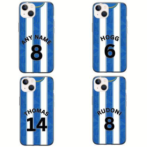 Huddersfield 2023-2024 Home Football Shirt (choose any Name and Number) Protective Premium Rubber Silicone Phone Case