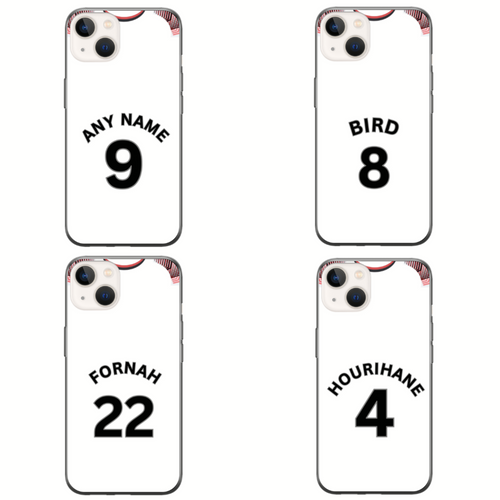 Derby County 2023-2024 Home Football Shirt (choose any Name and Number) Protective Premium Rubber Silicone Phone Case