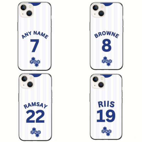 Preston 2023-2024 Home Football Shirt (choose any Name and Number) Protective Premium Rubber Silicone Phone Case