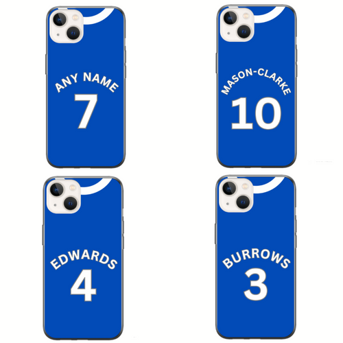 Peterborough 2023-2024 Home Football Shirt (choose any Name and Number) Protective Premium Rubber Silicone Phone Case