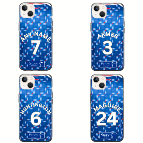 Carlisle 2023-2024 Home Football Shirt (choose any Name and Number) Protective Premium Rubber Silicone Phone Case