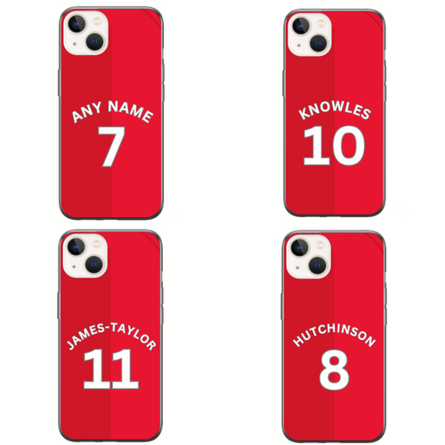 Walsall 2023-2024 Home Football Shirt (choose any Name and Number) Protective Premium Rubber Silicone Phone Case