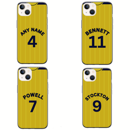 Burton 2023-2024 Home Football Shirt (choose any Name and Number) Protective Premium Rubber Silicone Phone Case