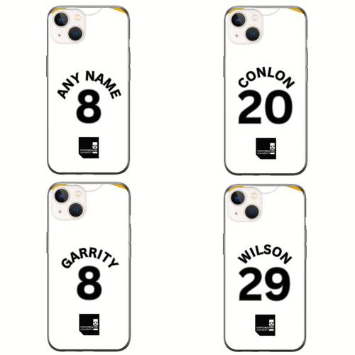 Port Vale 2023-2024 Home Football Shirt (choose any Name and Number) Protective Premium Rubber Silicone Phone Case