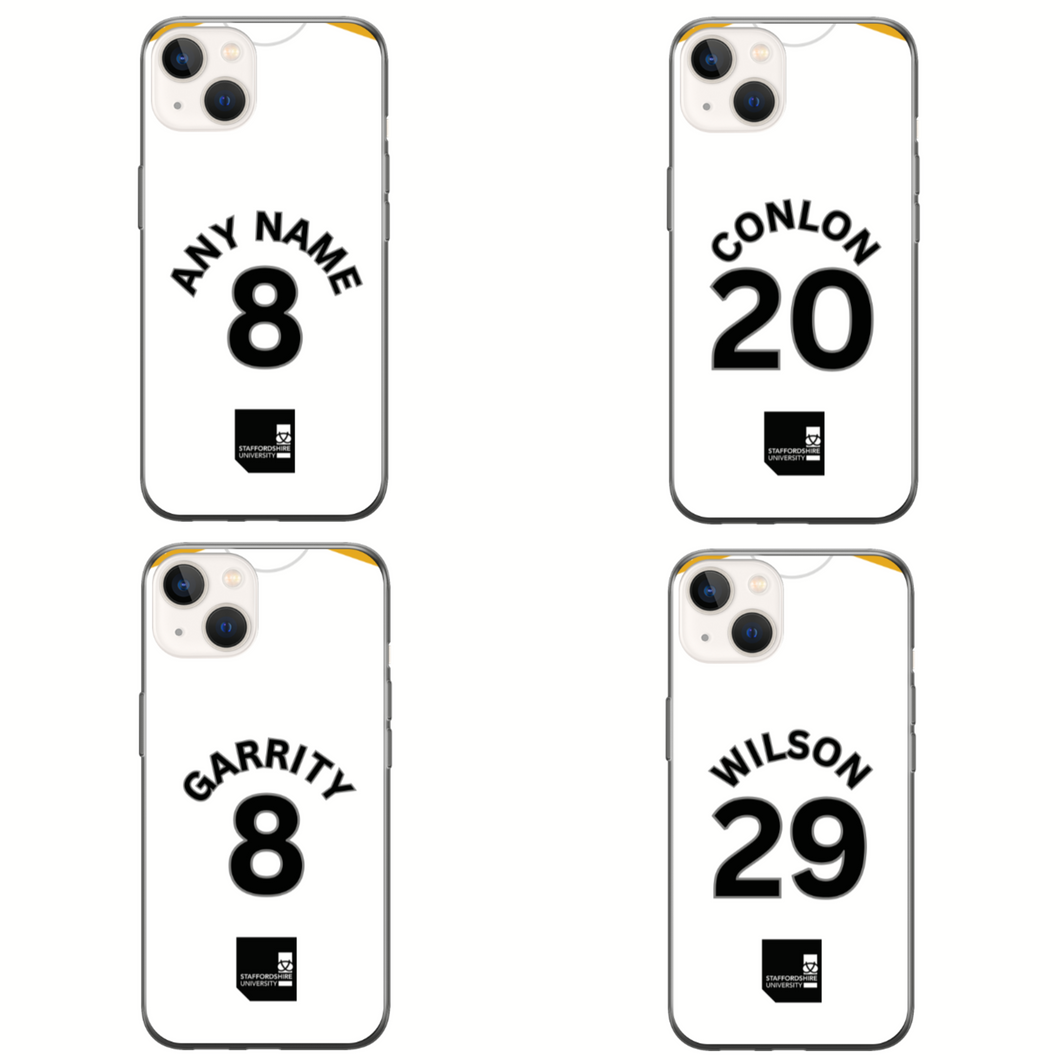 Port Vale 2023-2024 Home Football Shirt (choose any Name and Number) Protective Premium Rubber Silicone Phone Case