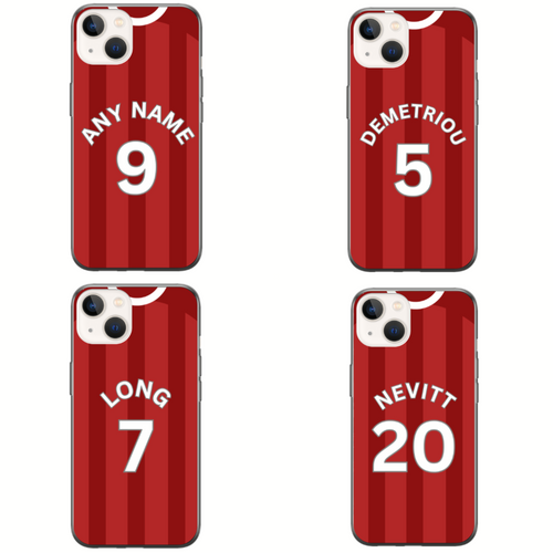 Crewe 2023-2024 Home Football Shirt (choose any Name and Number) Protective Premium Rubber Silicone Phone Case
