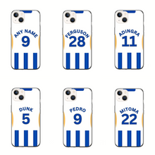 Load image into Gallery viewer, Brighton 2024-2025 Home Football Shirt (choose any Name and Number) Protective Premium Rubber Silicone Phone Case