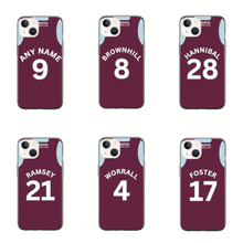 Load image into Gallery viewer, Burnley 2024-2025 Home Football Shirt (choose any Name and Number) Protective Premium Rubber Silicone Phone Case