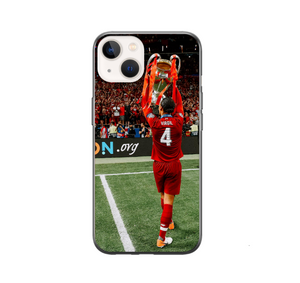 Liverpool Virgil Protective Premium Hard Rubber Silicone Phone Case Cover