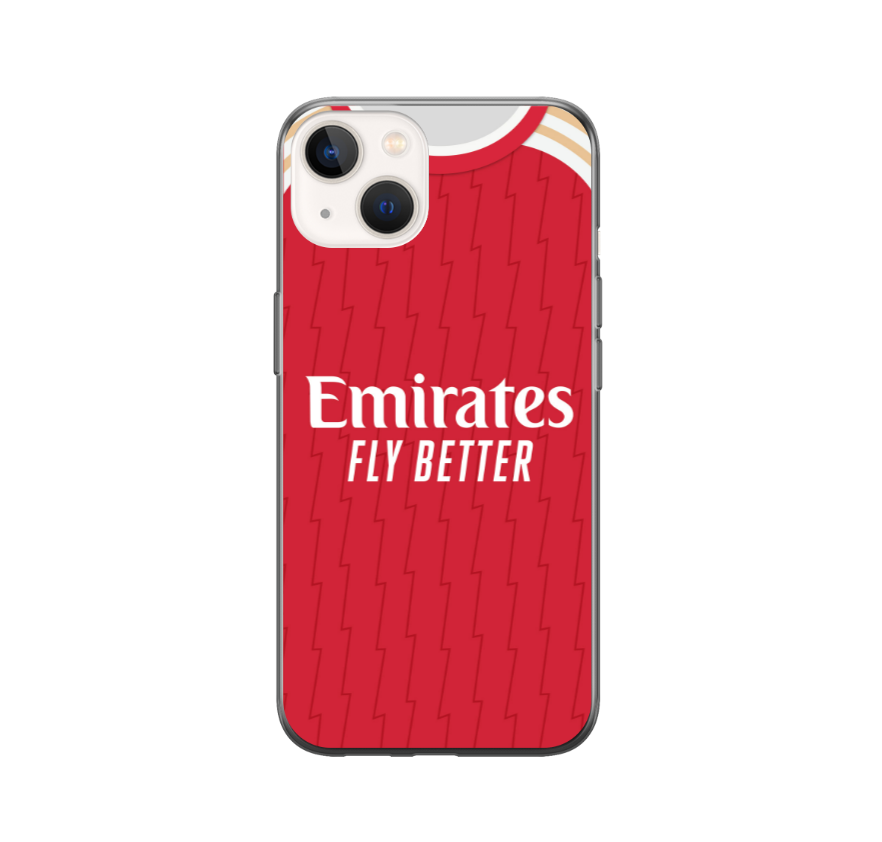 Ars North London Home 2023/24 Shirt Protective Premium Hard Rubber Silicone Phone Case Cover
