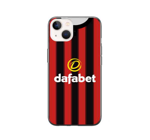 Bournemouth 2023/24 Retro Shirt Protective Premium Hard Rubber Silicone Phone Case Cover