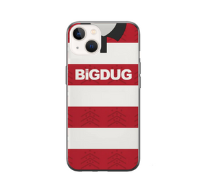 Gloucester Rugby Retro Shirt Protective Premium Hard Rubber Silicone Phone Case Cover