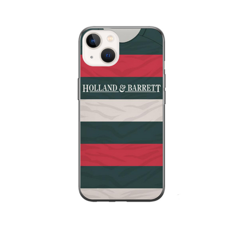 Leicester Tigers Retro Rugby Shirt Protective Premium Hard Rubber Silicone Phone Case Cover