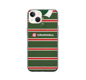 Leicester Tigers Retro Rugby Shirt Protective Premium Hard Rubber Silicone Phone Case Cover