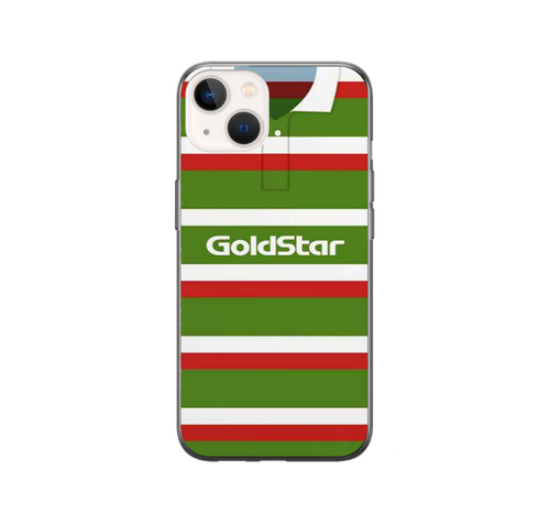 Leicester Tigers Retro Rugby Shirt Protective Premium Hard Rubber Silicone Phone Case Cover