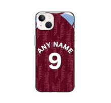 Load image into Gallery viewer, Aston Villa 2023-2024 Home Football Shirt (choose any Name and Number) Protective Premium Rubber Silicone Phone Case