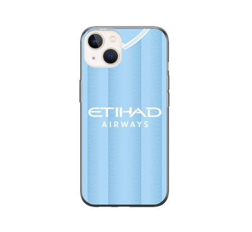 Man City 2023/24 Shirt Protective Premium Hard Rubber Silicone Phone Case Cover