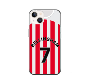 Sunderland 2023-2024 Home Football Shirt (choose any Name and Number) Protective Premium Rubber Silicone Phone Case