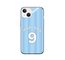 Load image into Gallery viewer, Man City 2023-2024 Home Football Shirt (choose any Name and Number) Protective Premium Rubber Silicone Phone Case