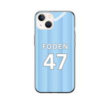 Load image into Gallery viewer, Man City 2023-2024 Home Football Shirt (choose any Name and Number) Protective Premium Rubber Silicone Phone Case