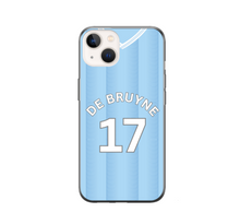 Load image into Gallery viewer, Man City 2023-2024 Home Football Shirt (choose any Name and Number) Protective Premium Rubber Silicone Phone Case