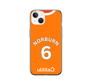 Blackpool 2023-2024 Home Football Shirt (choose any Name and Number) Protective Premium Rubber Silicone Phone Case