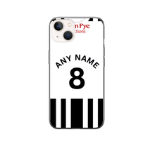 Load image into Gallery viewer, Notts County 2023-2024 Home Football Shirt (choose any Name and Number) Protective Premium Rubber Silicone Phone Case