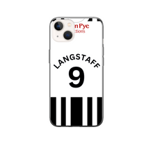 Load image into Gallery viewer, Notts County 2023-2024 Home Football Shirt (choose any Name and Number) Protective Premium Rubber Silicone Phone Case