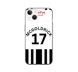 Notts County 2023-2024 Home Football Shirt (choose any Name and Number) Protective Premium Rubber Silicone Phone Case