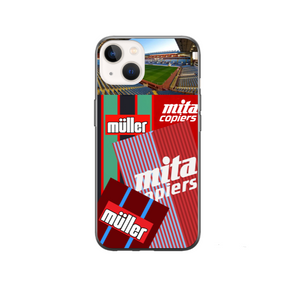 Aston Villa Retro Shirt Collage Protective Premium Hard Rubber Silicone Phone Case Cover