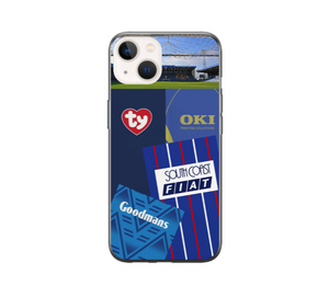 Portsmouth Retro Shirt Collage Protective Premium Hard Rubber Silicone Phone Case Cover