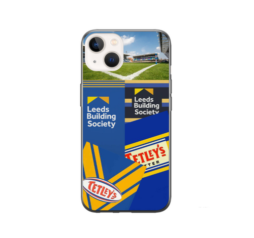Leeds Rhinos Retro Shirt Collage Protective Premium Hard Rubber Silicone Phone Case Cover
