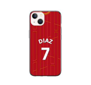 Liverpool 2024-2025 Home Football Shirt (choose any Name and Number) Protective Premium Rubber Silicone Phone Case