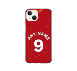Liverpool 2024-2025 Home Football Shirt (choose any Name and Number) Protective Premium Rubber Silicone Phone Case