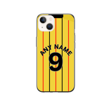 Load image into Gallery viewer, Watford 2024-2025 Home Football Shirt (choose any Name and Number) Protective Premium Rubber Silicone Phone Case