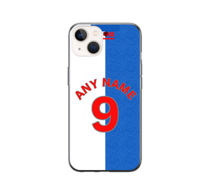 Blackburn 2024-2025 Home Football Shirt (choose any Name and Number) Protective Premium Rubber Silicone Phone Case
