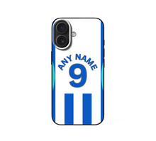 Load image into Gallery viewer, Brighton 2025-2026 Home Football Shirt (choose any Name and Number) Protective Premium Rubber Silicone Phone Case